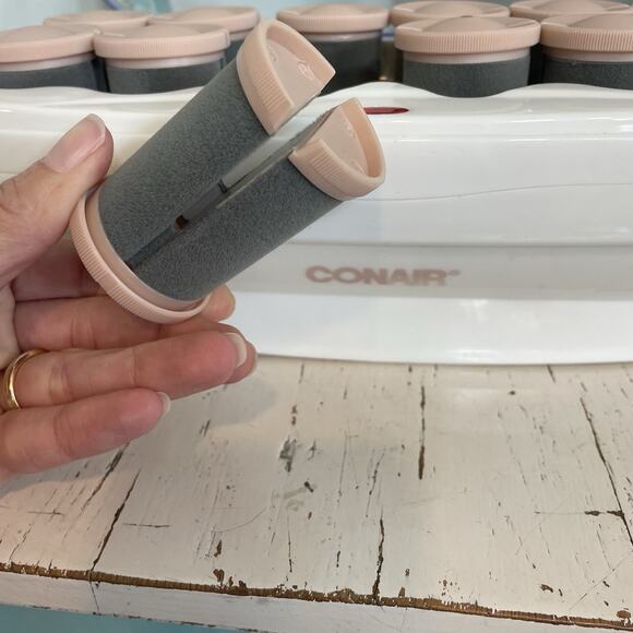 Conair Big Curls and Waves Jumbo Ceramic Hot Rollers 1 1/2 Inch Pink READ - Picture 4 of 8